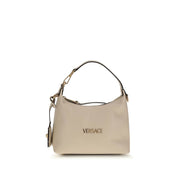 Versace Cream Calf Leather Bos Taurus Shoulder Bag