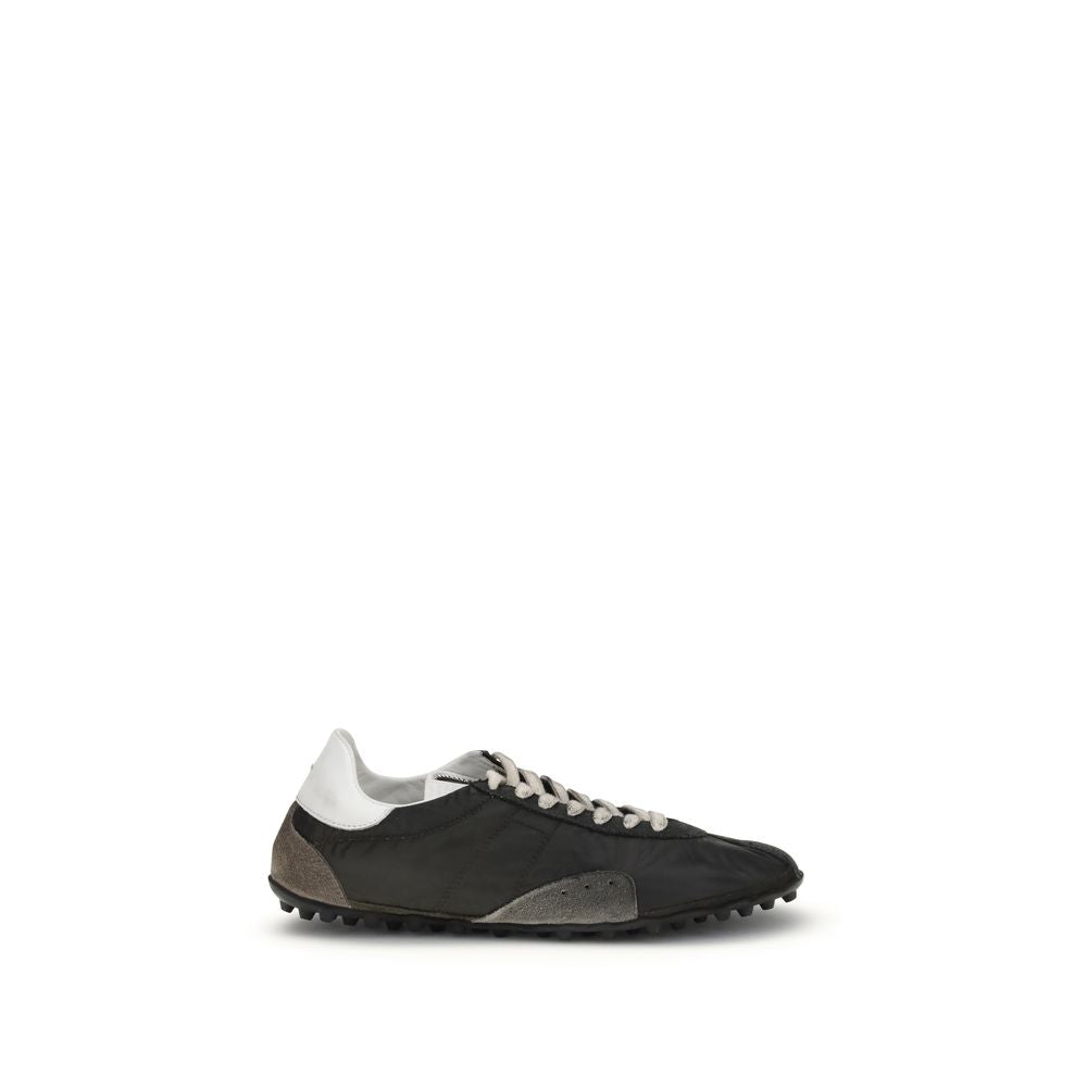 Maison Margiela Sprinters Sneakers in Multicolor Nylon with Distressed Effect