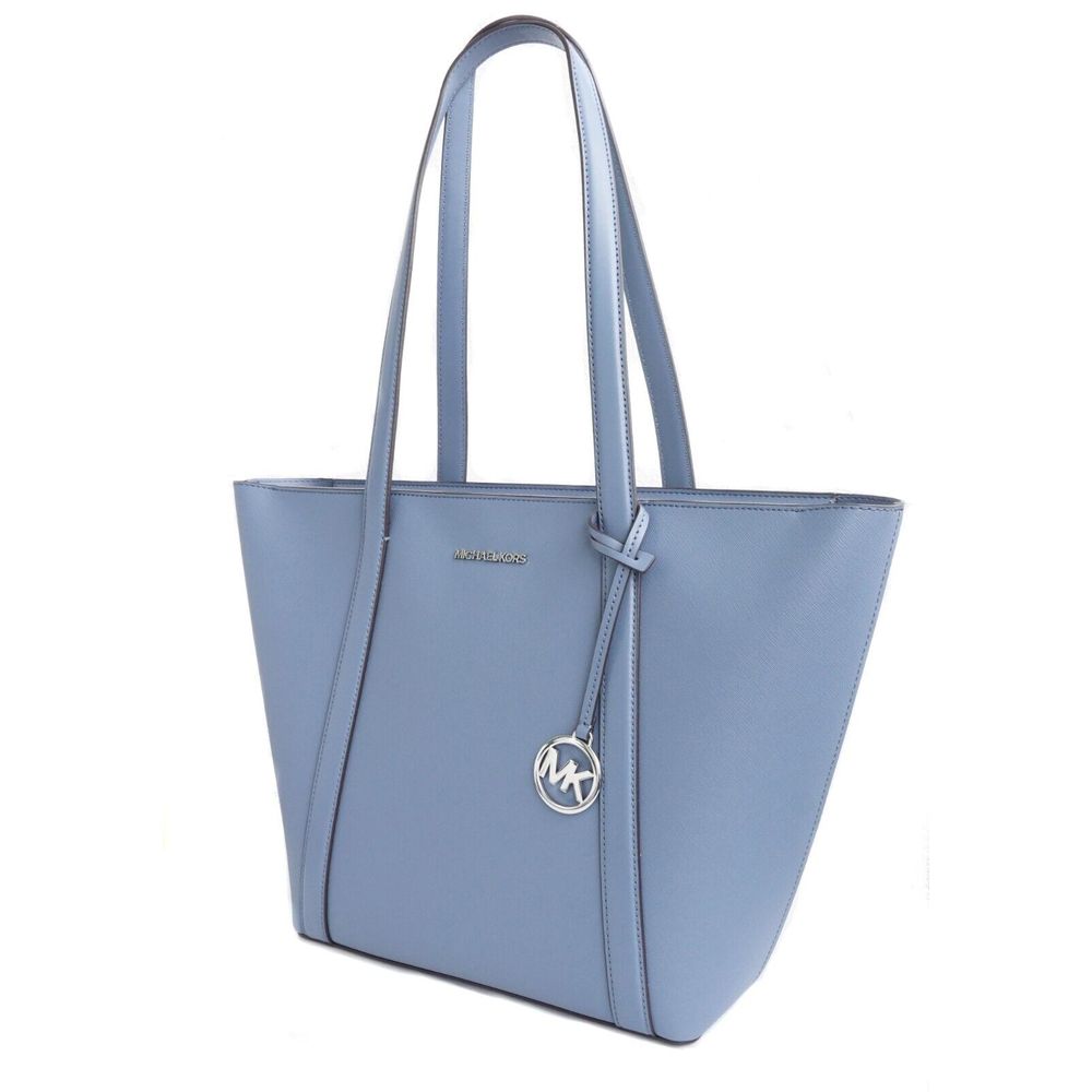 Michael Kors Pratt Large Tote in Denim Blue Canvas