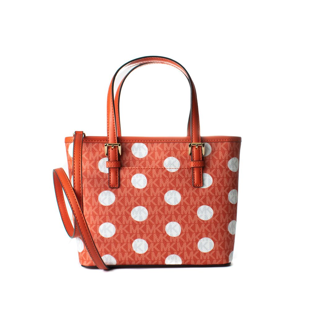 Michael Kors Tote Jet Set Travel Media in Canvas Arancione