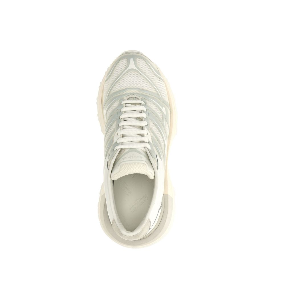 Maison Margiela Men's White Fabric and Suede Replica Sneakers