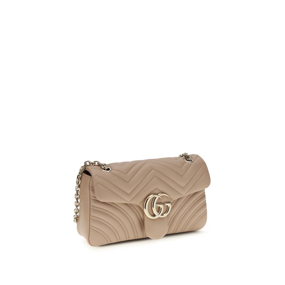Gucci GG Marmont Medium Shoulder Bag in Chevron Matelassé Lambskin