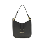 Tom Ford Black Calf Leather Bos Taurus Shoulder Bag