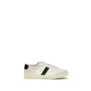 Tom Ford White Calf Leather Bos Taurus Low Top Sneakers