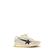 Golden Goose Beige Calf Leather Bos Taurus Athletic Sneakers