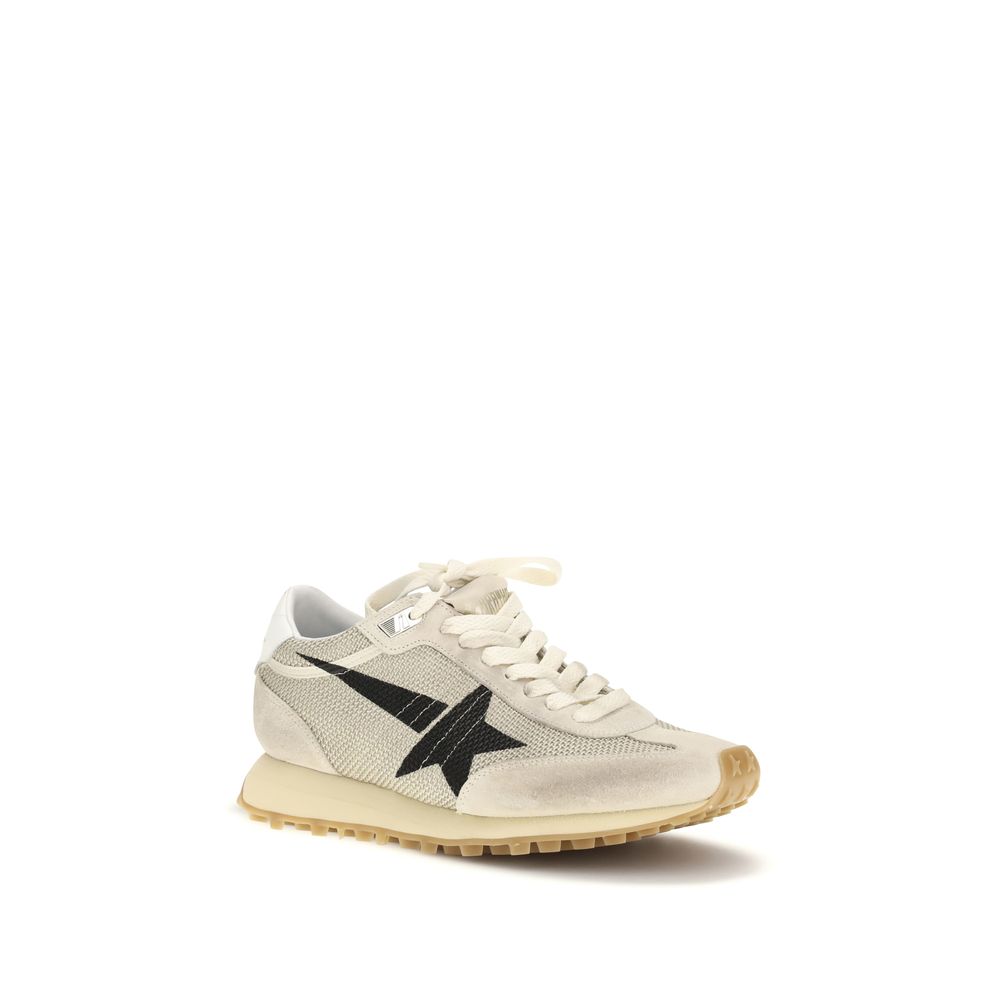 Golden Goose Beige Calf Leather Bos Taurus Athletic Sneakers