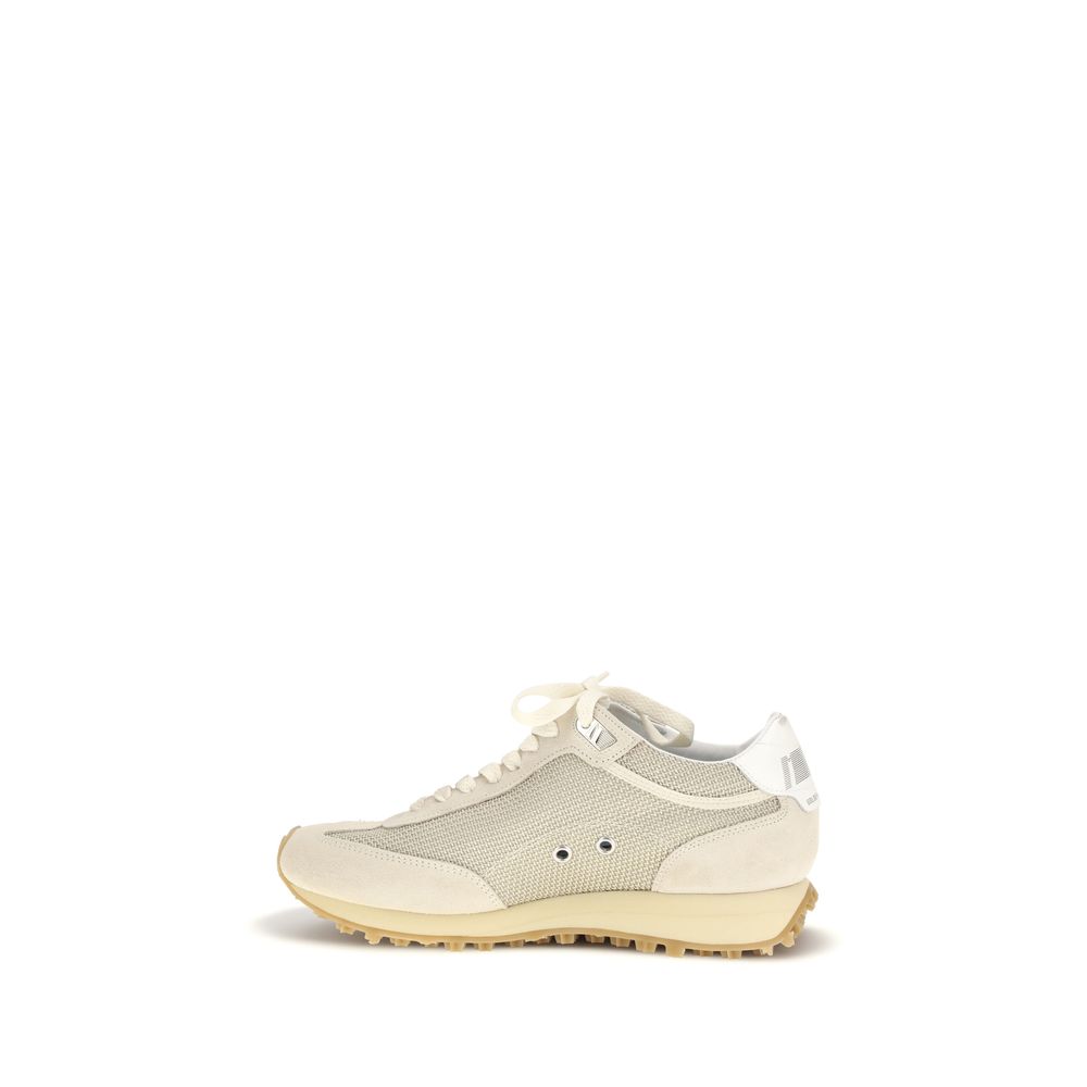 Golden Goose Beige Calf Leather Bos Taurus Athletic Sneakers