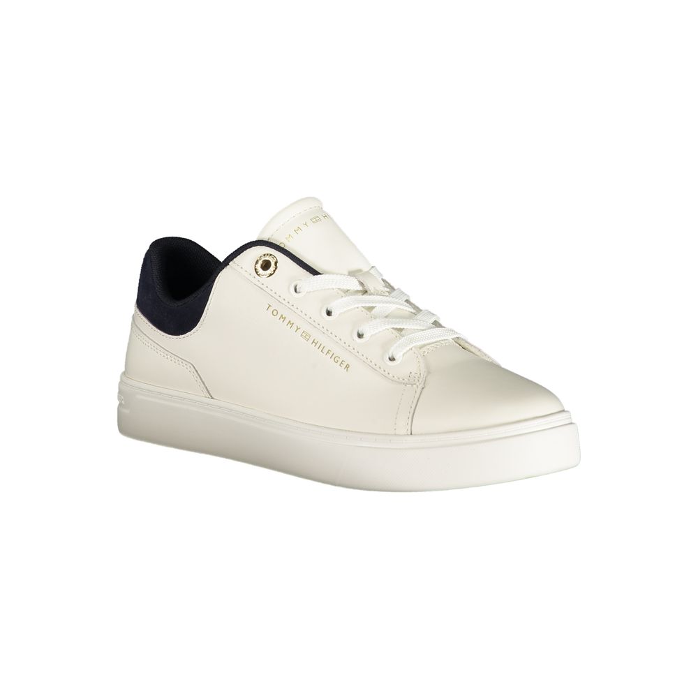 Tommy Hilfiger White Polyurethane Women's Sneaker