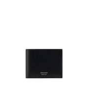 Ferragamo Black Calf Leather Bos Taurus Wallet