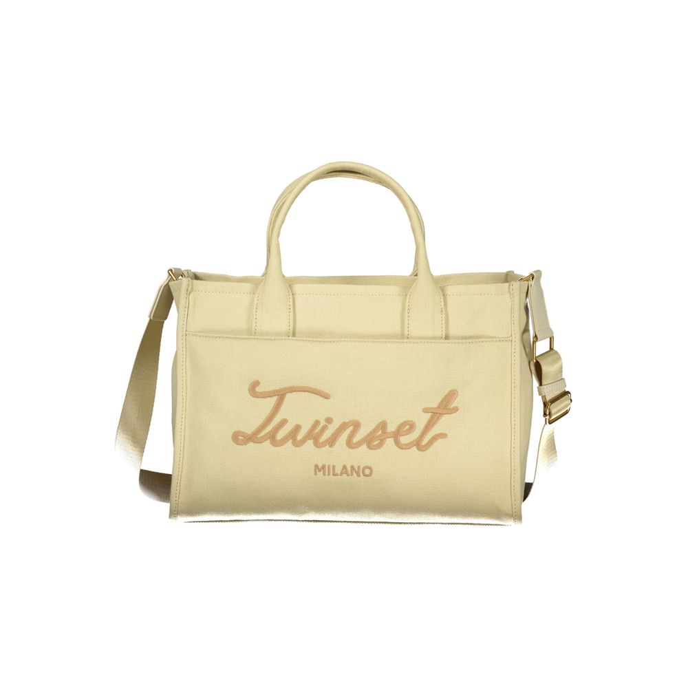 Twinset Beige Cotton Women Handbag