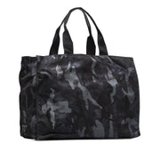 Prada Black Camouflage Tessuto Nylon Tote Bag