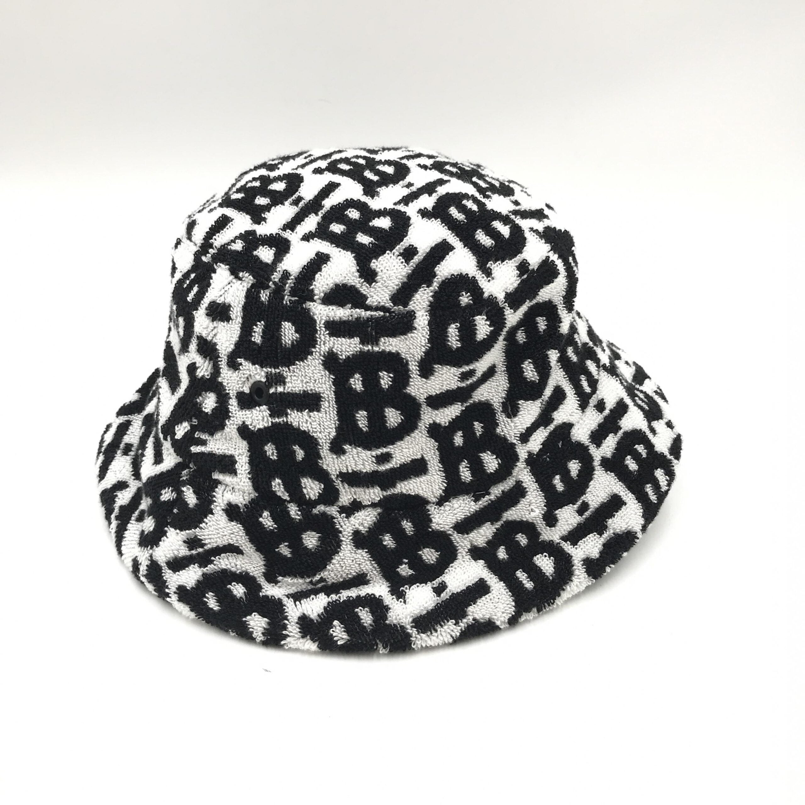 Burberry Cotton Monogram Jacquard Towel Bucket Hat