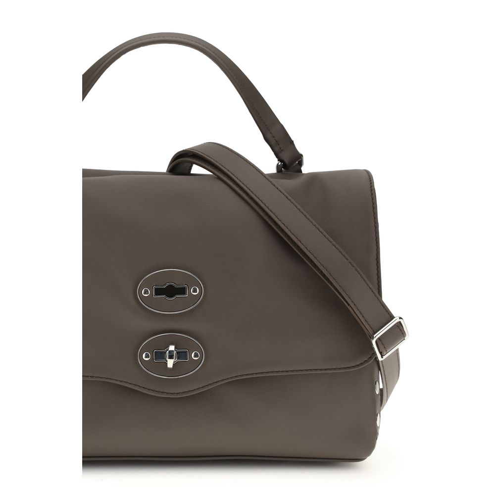 Zanellato Brown Calf Leather Bos Taurus Handbag