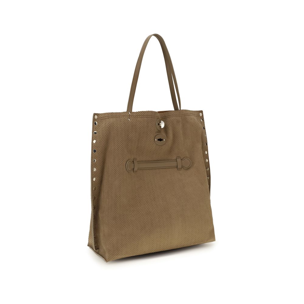 Zanellato Beige Calf Leather Bos Taurus Handbag