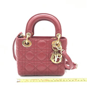 Christian Dior Mini Lady Dior Handbag In Pink