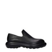 Jil Sander Black Leather Slip-On Loafers