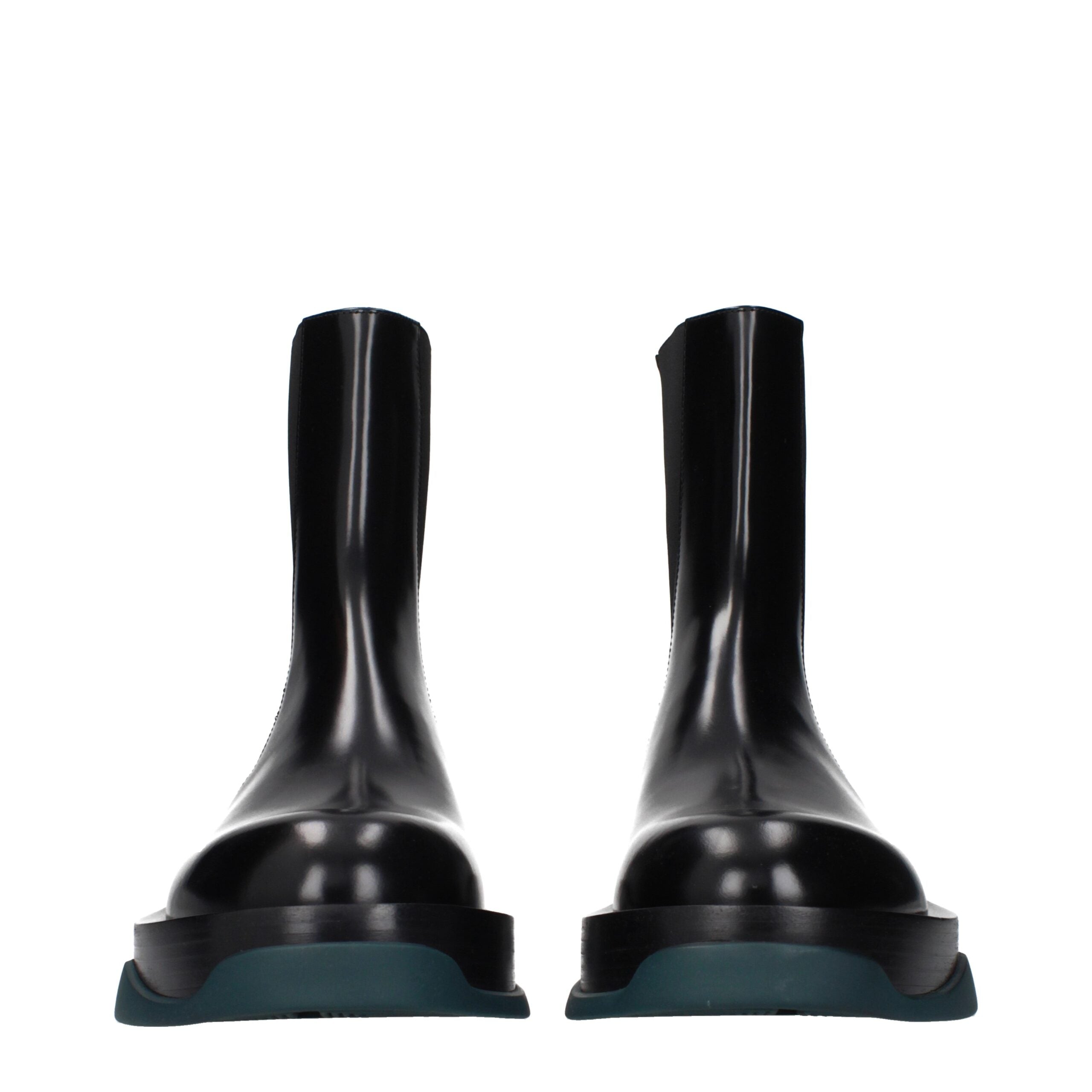 Jil Sander Black Leather Ankle Boots