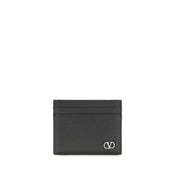 Valentino Garavani Black Calf Leather Bos Taurus Wallet