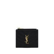 Saint Laurent Black Calf Leather Bos Taurus Wallet