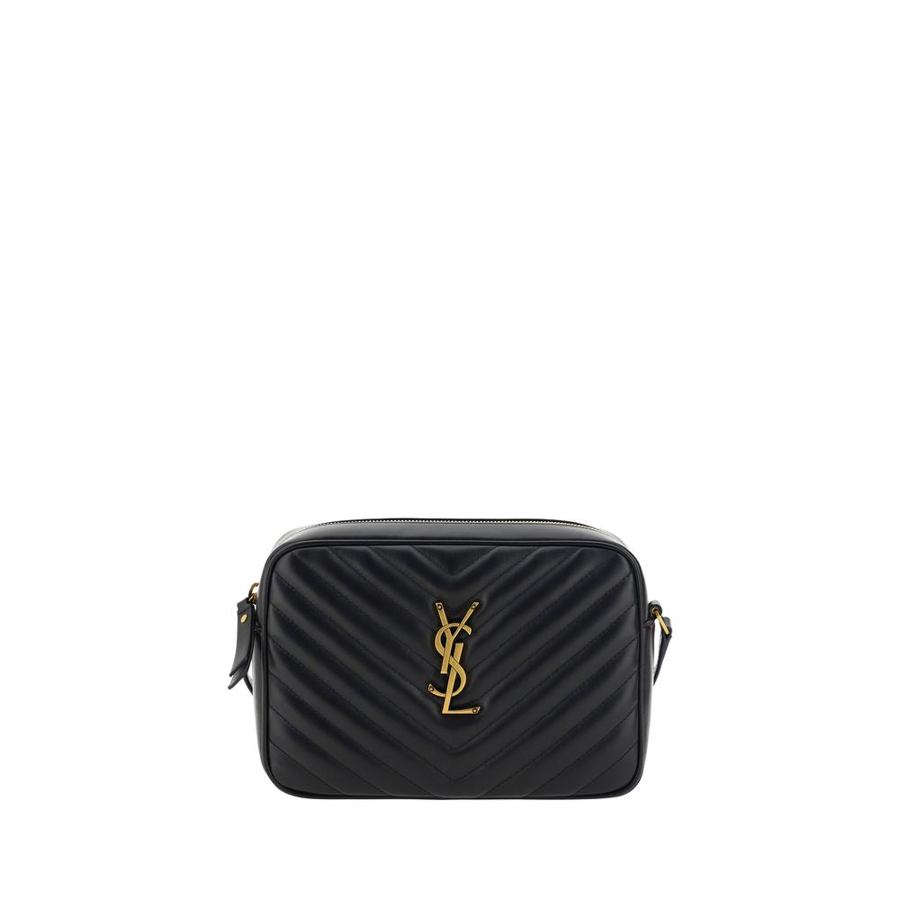 Saint Laurent Black Calf Leather Bos Taurus Shoulder Bag