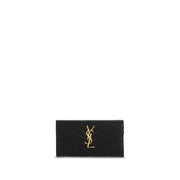 Saint Laurent Black Calf Leather Bos Taurus Wallet