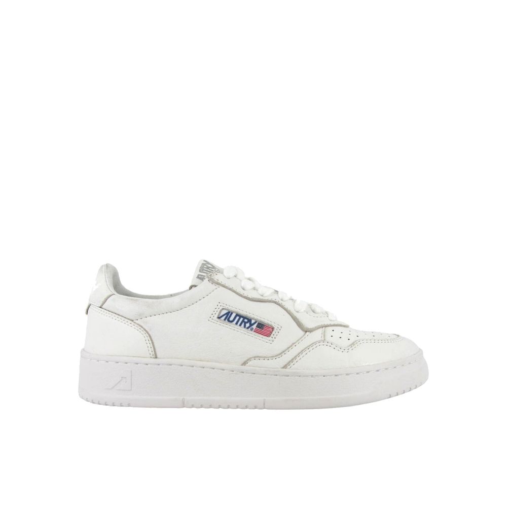 Autry White Leather Low Top Sneakers