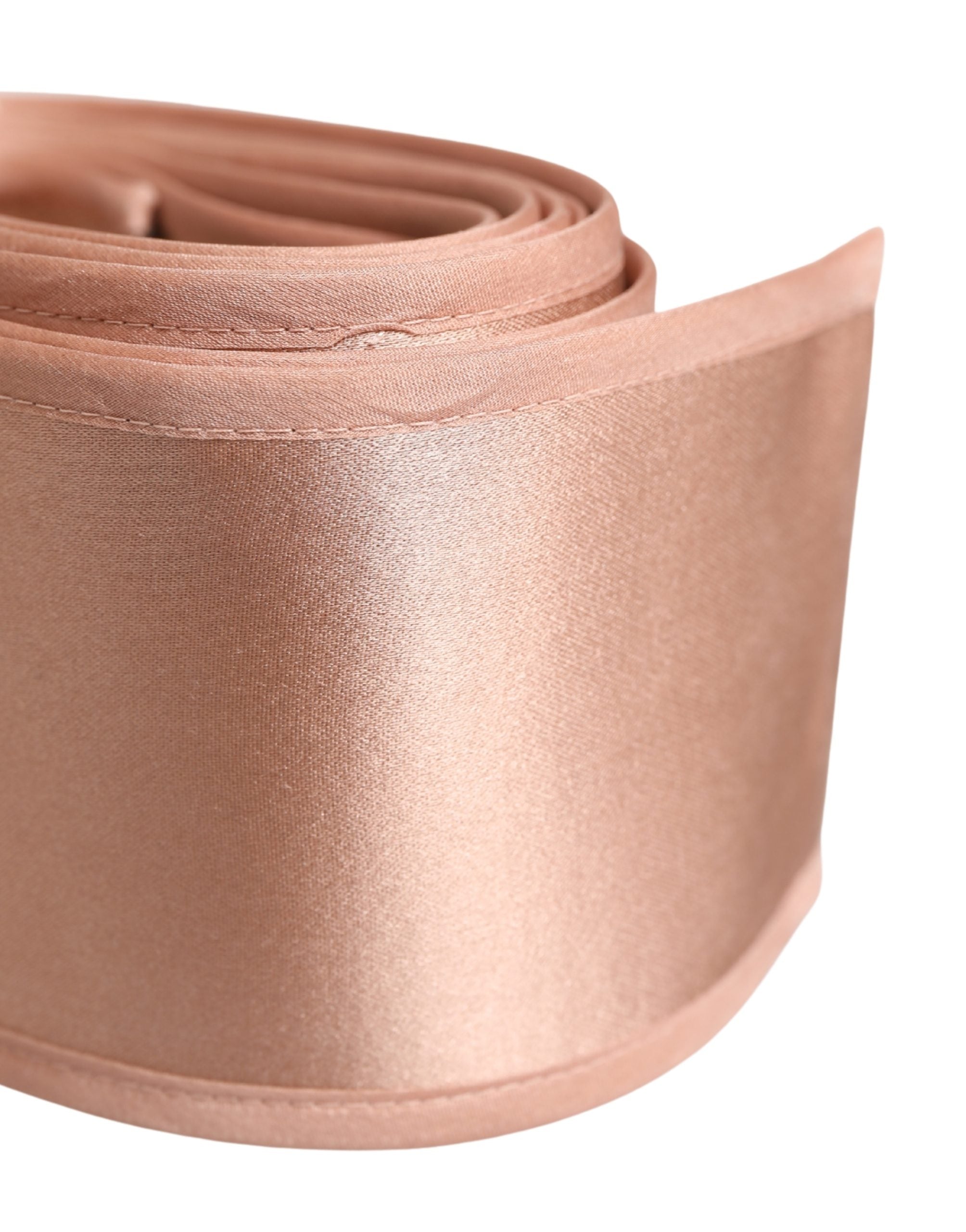 Dolce & Gabbana Light Pink Silk Satin Waist Women Belt Belt