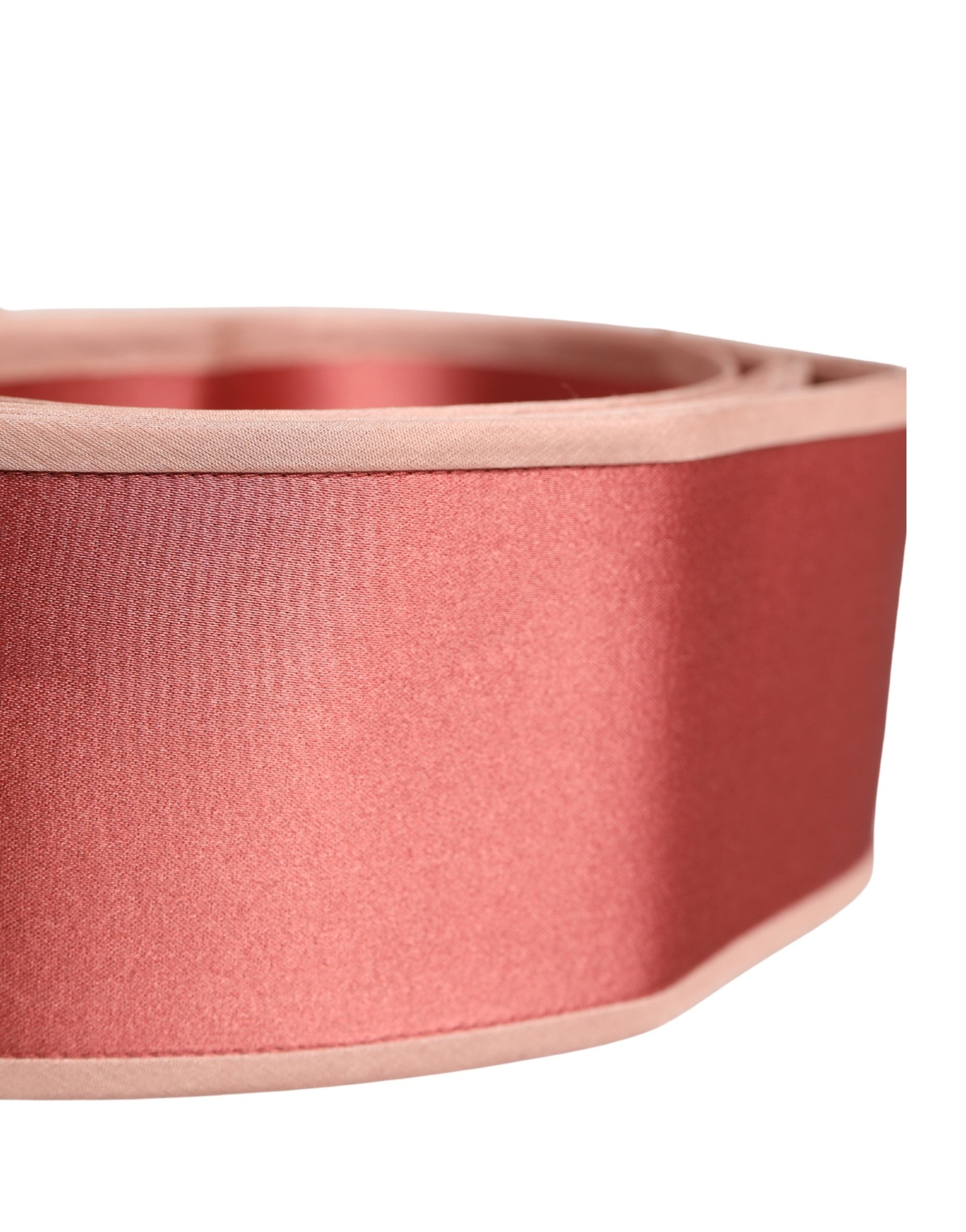 Dolce & Gabbana Pink Silk Satin Waist Women Belt Belt