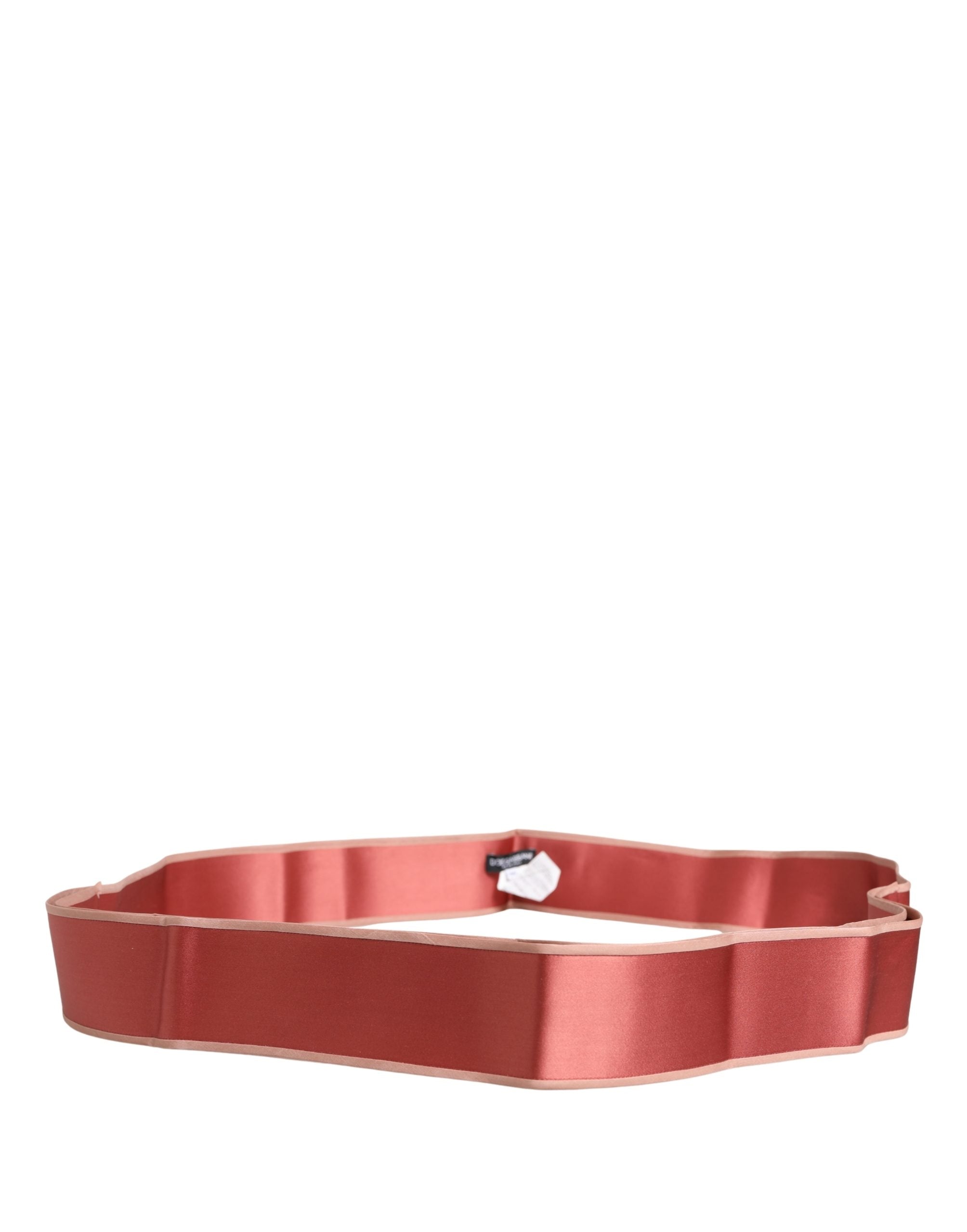 Dolce & Gabbana Pink Silk Satin Waist Women Belt Belt