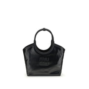 Miu Miu Black Calf Leather Bos Taurus Handbag