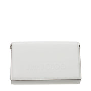 Jimmy Choo White Leather Clutch Bag