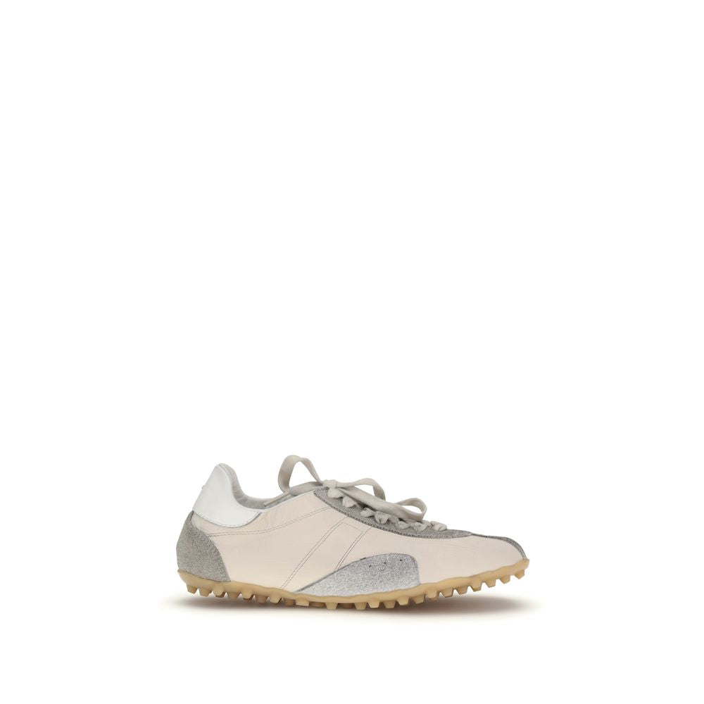 Margiela Beige Goatskin Athletic Sneakers
