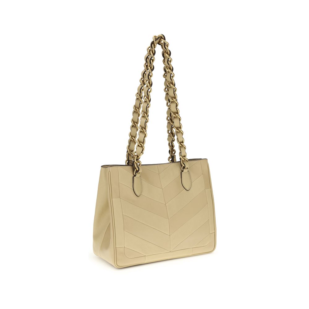 Valentino Garavani Gold Napa Leather / Calf Bos Taurus Shoulder Bag
