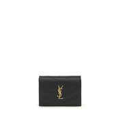 Saint Laurent Black Calf Leather Bos Taurus Wallet
