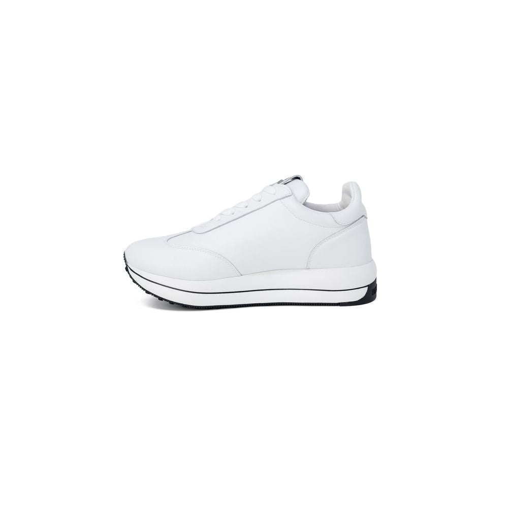 Love Moschino White Leather Low Top Sneakers
