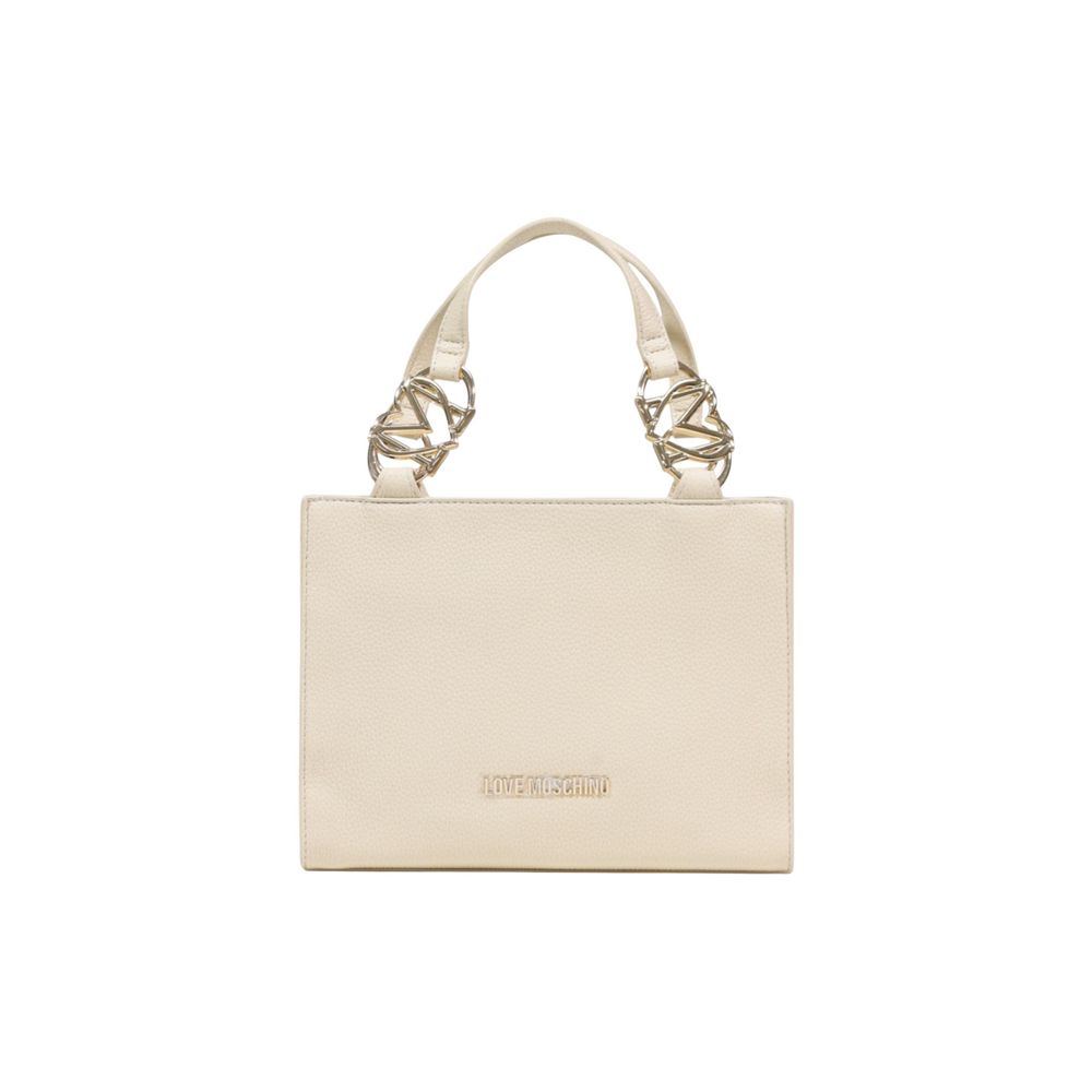 Love Moschino Beige Polyethylene Handbag