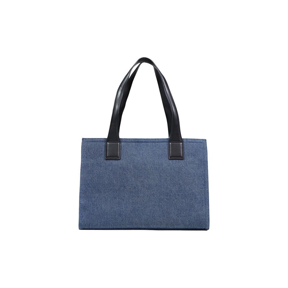 Love Moschino Blue Cotton Handbag