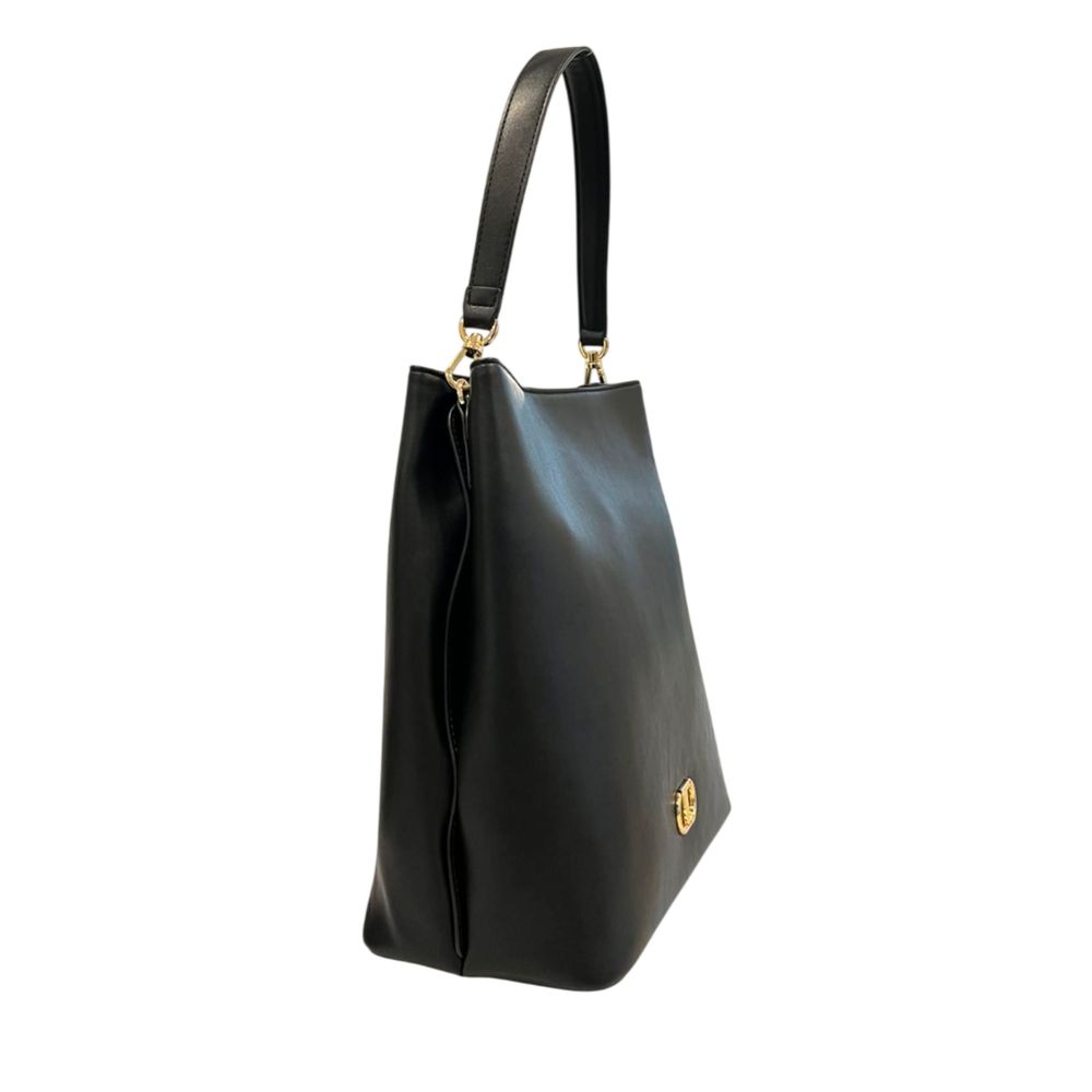 Twinset Black PU Women Shoulder Bag