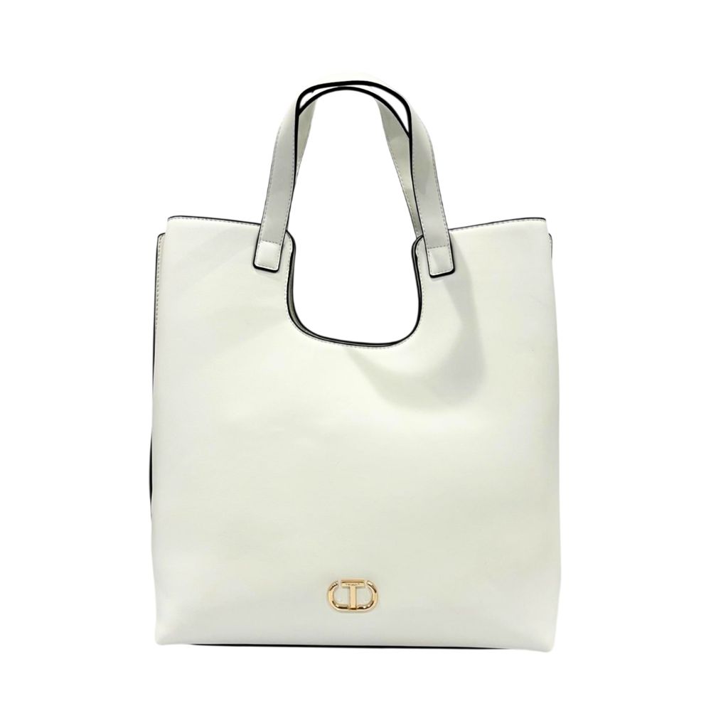 Twinset White PU Women Handbag