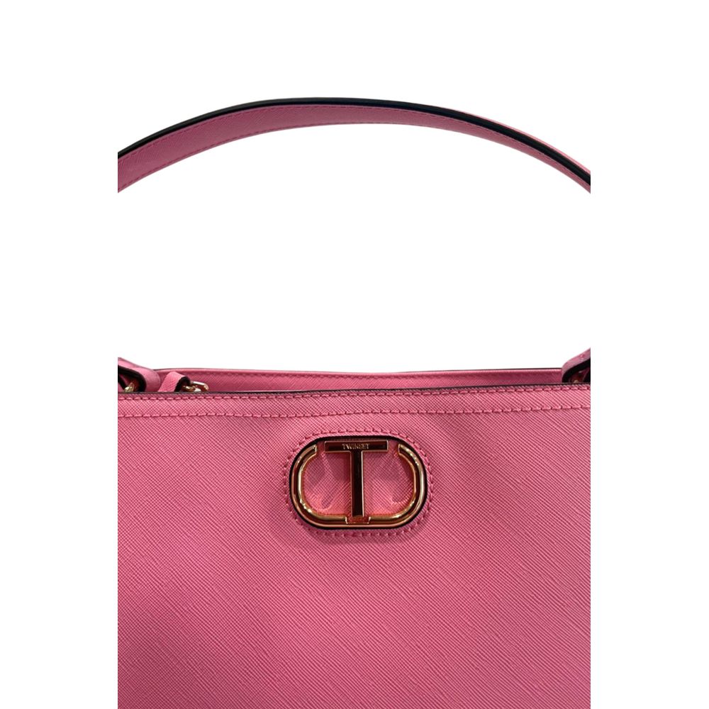 Twinset Pink PU Women Handbag