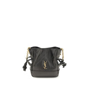 Saint Laurent Black Lamb Ovis Aries Aries Shoulder Bag