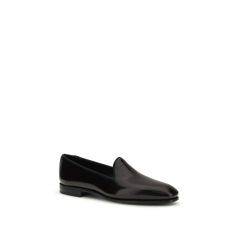 Church's Black Calf Leather Bos Taurus Slip-On Loafers