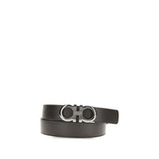 Ferragamo Brown Calf Leather Bos Taurus Belt