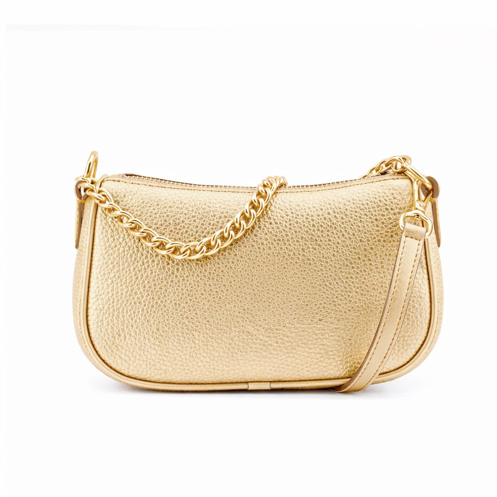 Michael Kors Gold Fur Shoulder Bag