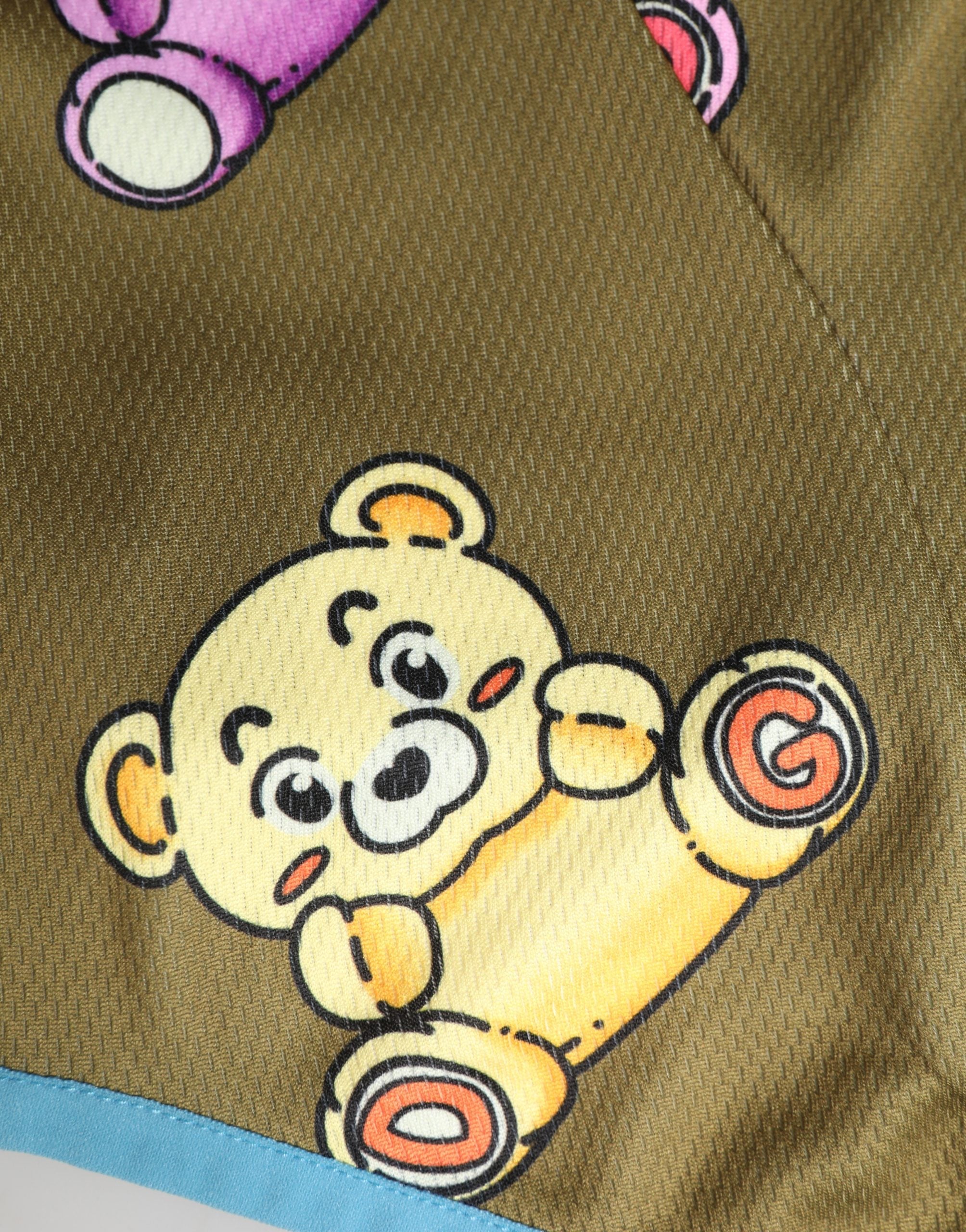 Dolce & Gabbana Men Brown Bears Polyester Ski Mask Balaclava Hat