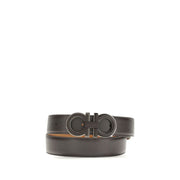 Ferragamo Brown Calf Leather Bos Taurus Regular Belt