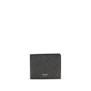 Ferragamo Black Calf Leather Bos Taurus Wallet