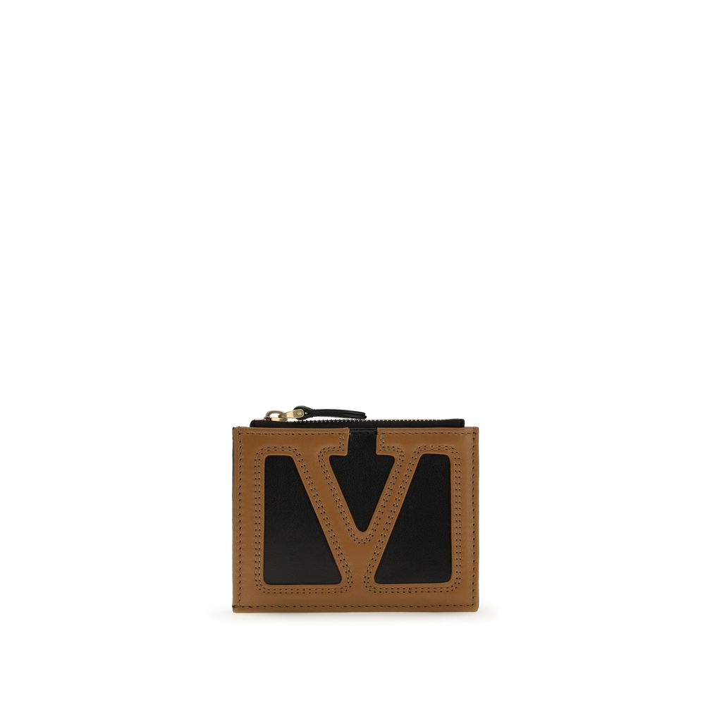 Valentino Garavani Black Calf Leather Bos Taurus Wallet