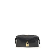Balmain Black Calf Leather Bos Taurus Shoulder Bag