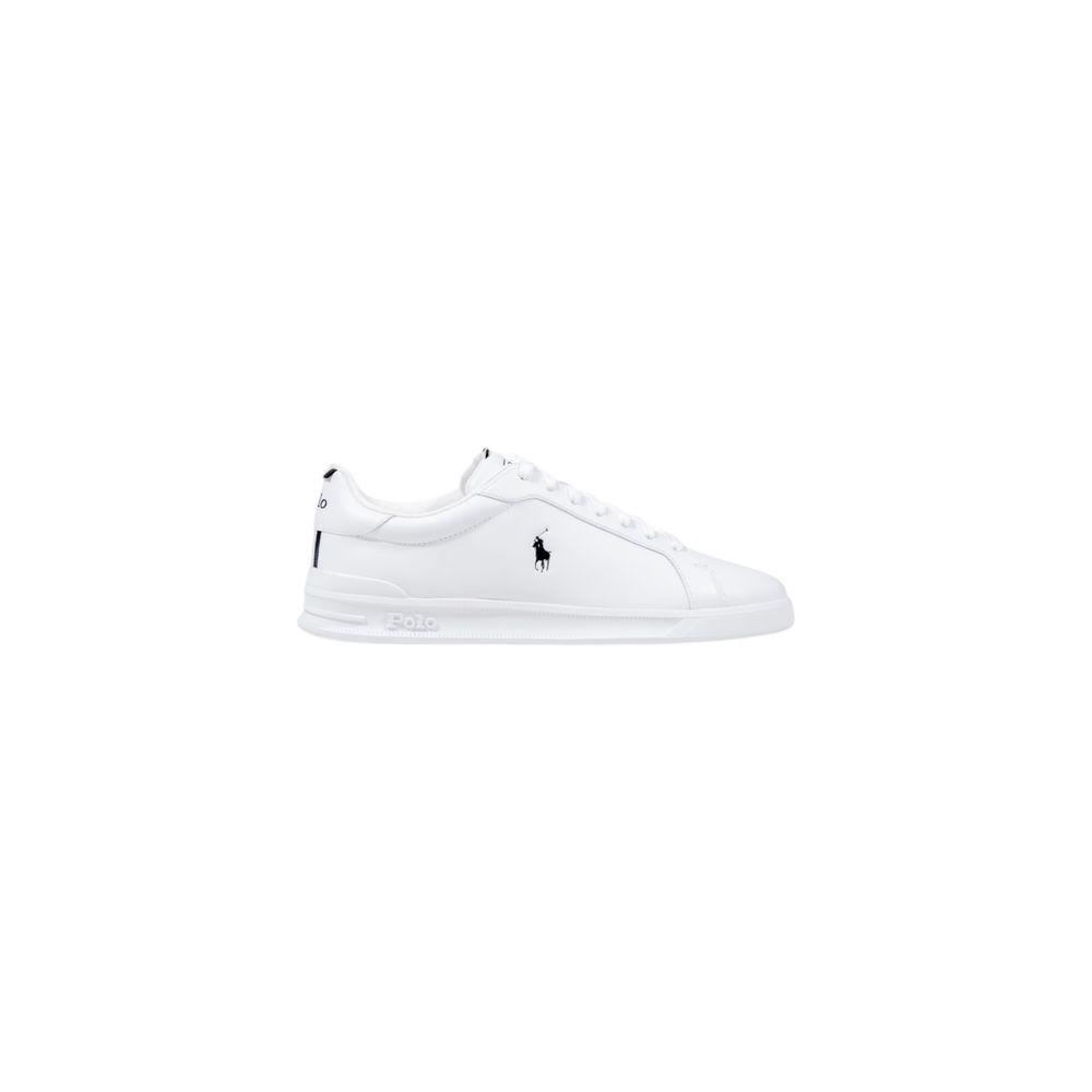Ralph Lauren White Leather Low Top Sneakers